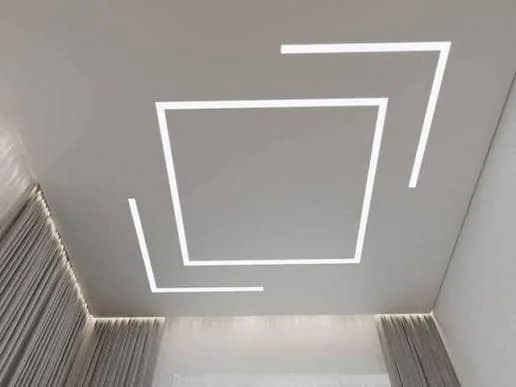 Exemple d'éclairage LED au plafond